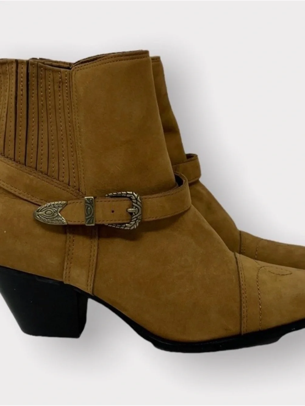 Dingo Leather Western Ankle Bootie Sz 8